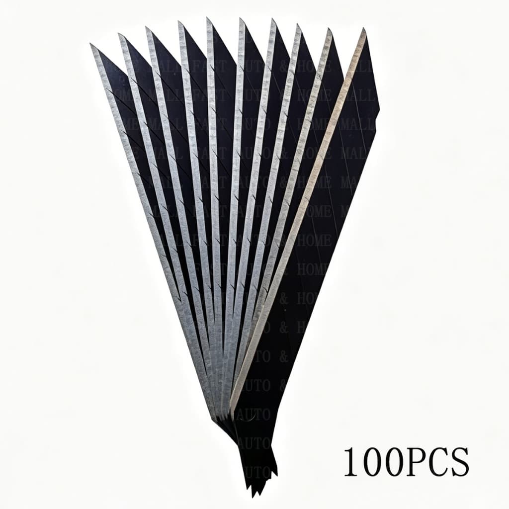Lâminas 30 Graus Black Aço Carbono Estilete 9mm Kit 100 Un