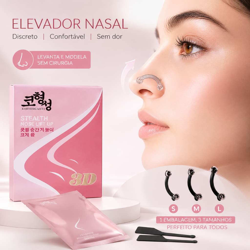 Empina Nariz Nose Up Modelador Original: Sem Cirurgia, Dê um Lift ao Seu Nariz