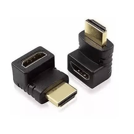 Adaptador Conector Hdmi Macho X Fêmea 90 Graus