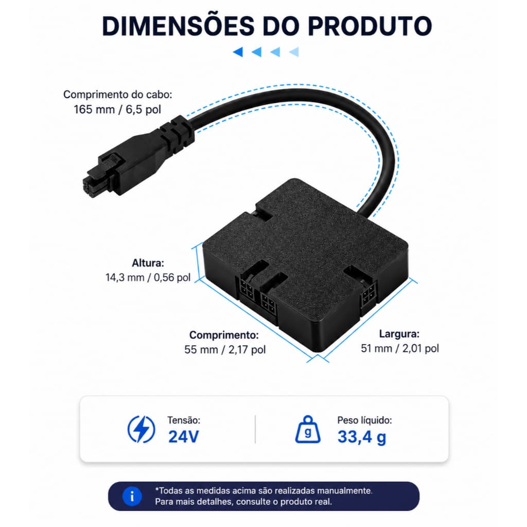 Adaptador de Expansão AMS 4 em 1 de 4 Pinos Atualizado, Divisor Multicanal