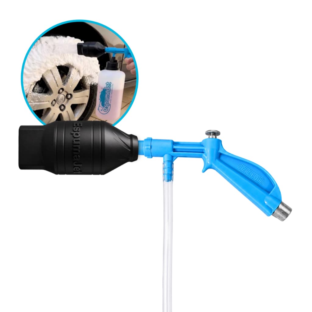 EspumaJet- Kit Gerador de Espuma para compressor de ar - Bico + Pistola Pulverizadora