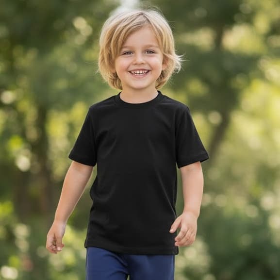 Kit 2 e 3 Camiseta Manga Curta Infantil Escolar Básica Unissex Verão 100% Algodão