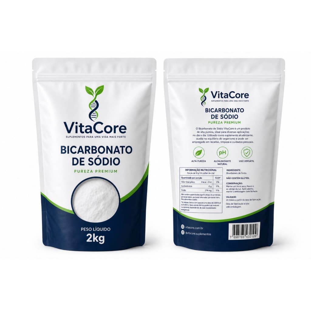 BICARBONATO DE SÓDIO 100% PURO 2 Kg