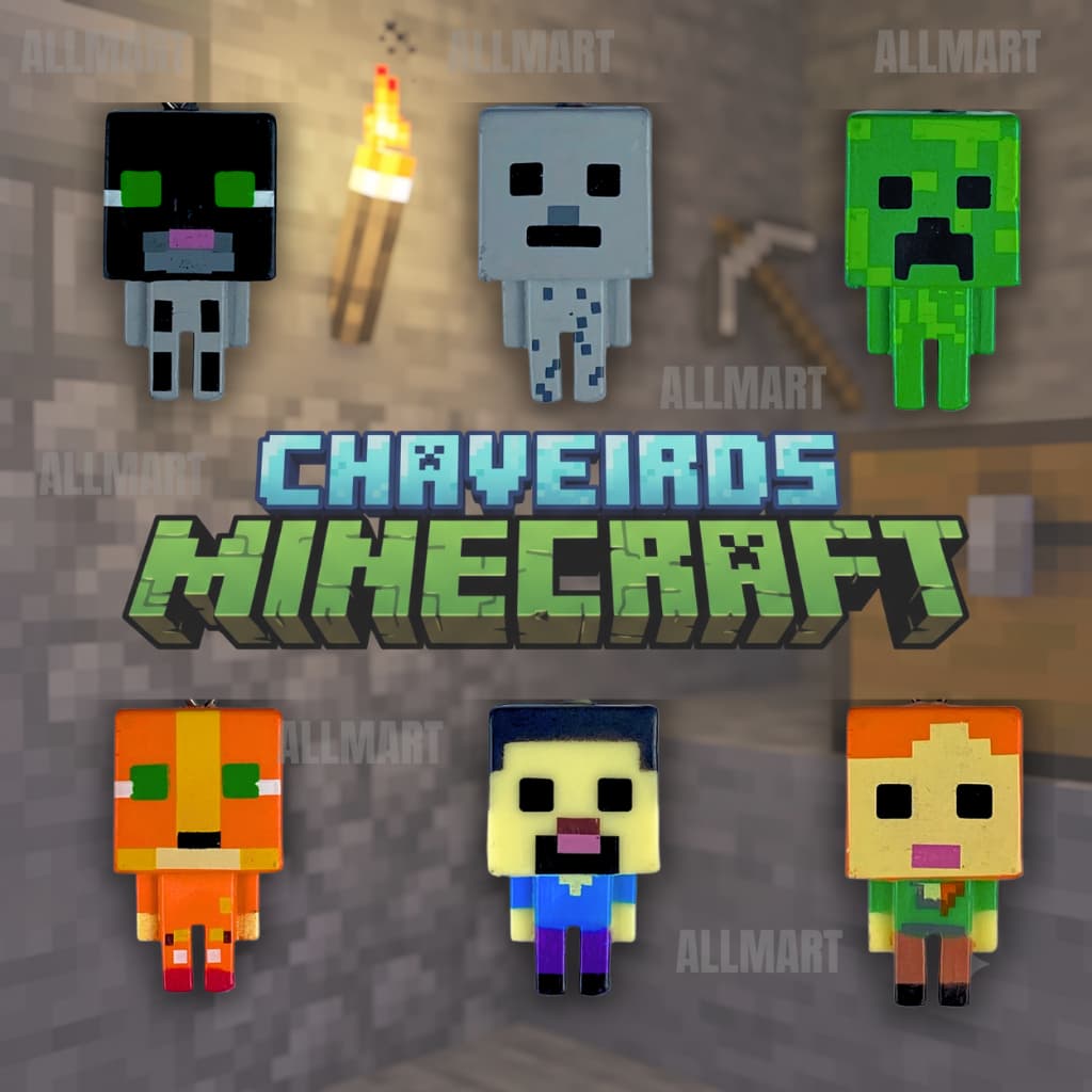 Chaveiro Gamer 3D | Personagens Geek Colecionável