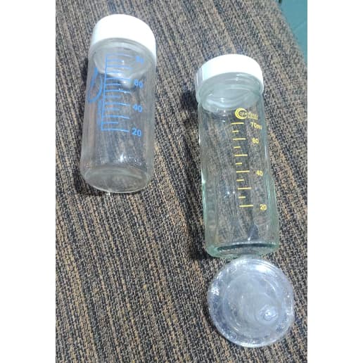 Frasco De Vidro 70ml Kit Com 2 Unidades Usado