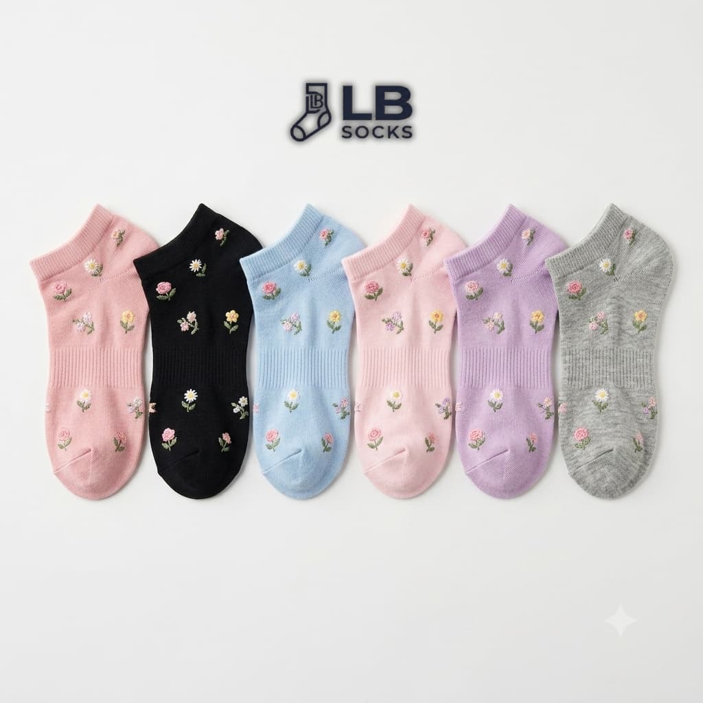 Kit Com 24 Meias Soquete Cano Curto Sortidas Feminina Estampada ENVIO IMEDIATO