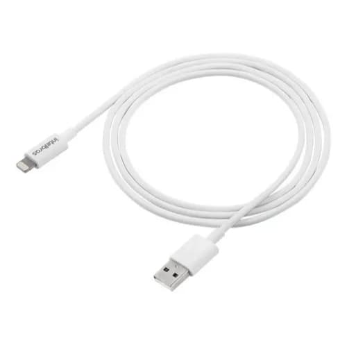 Cabo Lightning Intelbras iPhone EUAL12PB MFi USB A 1,2Metros Carregamento 2,4A iPad iPod MFi 2,4A