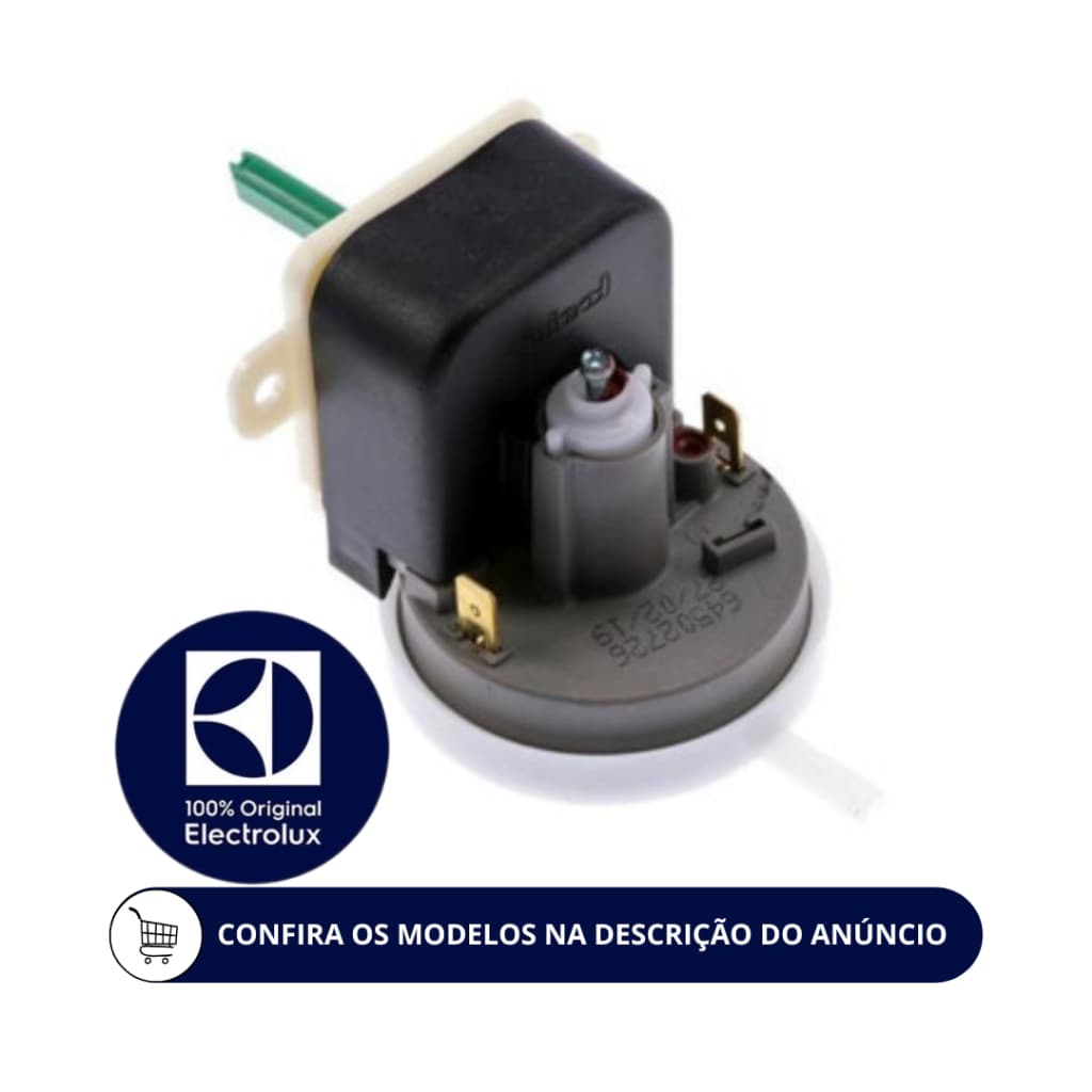 PRESSOSTATO 4 NIVEIS LAVADORA ELECTROLUX ORIGINAL 64502726 - LT09B - LT10B - LTD09 - LTD11 - LTP10