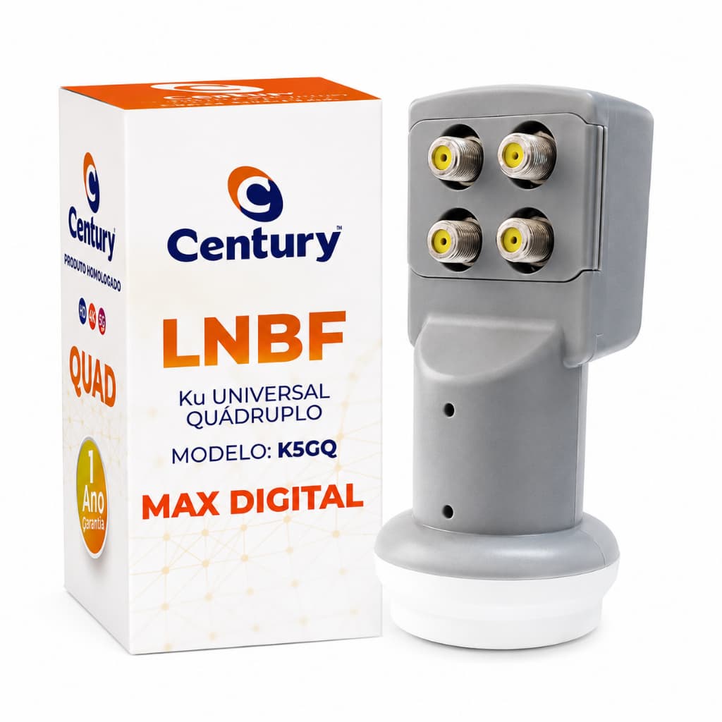Lnbf Quadruplo Century 4 Saídas Universal Full Hd Max