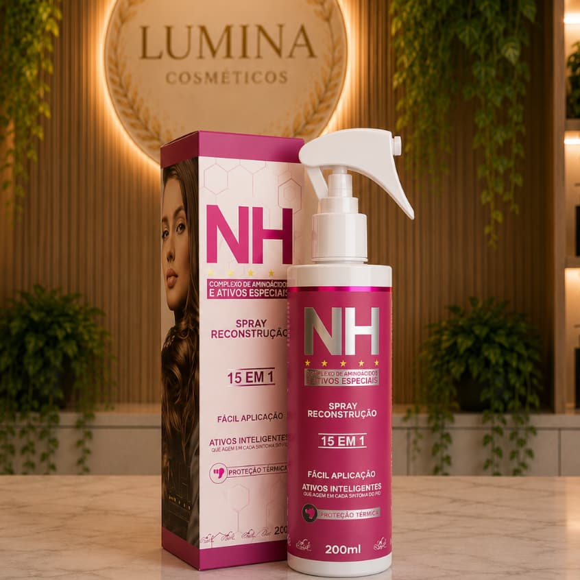 Spray BELKIT NEW HAIR Reconstrução Capilar 200ml 15 em 1 Protege Perfuma Hidrata Repara Térmico