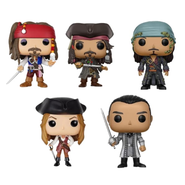 Bonecos Colecionáveis Piratas do Caribe COM CAIXA Personalizada