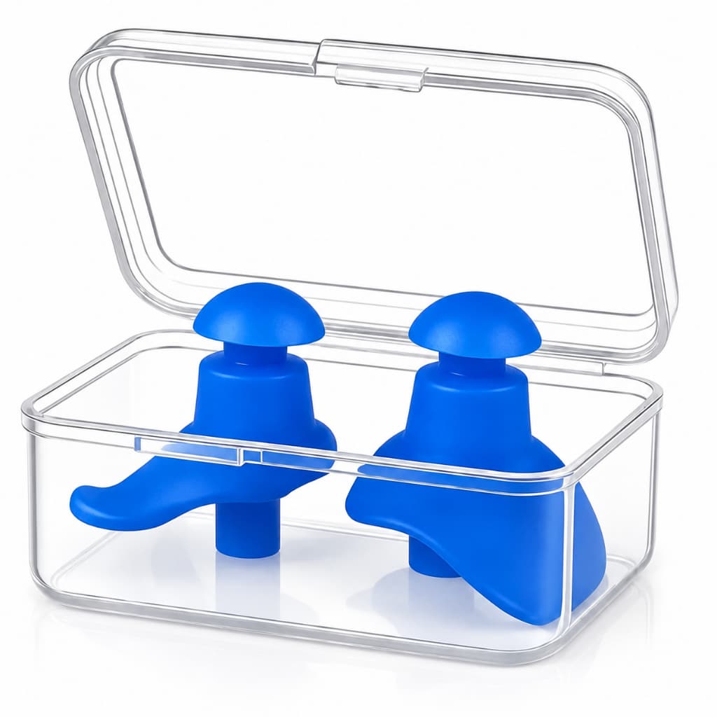 Protetor de Ouvido para Natação Silicone Impermeável Tampão Auricular Confortável Anti-Água para Piscina e Mar - Tomóvi