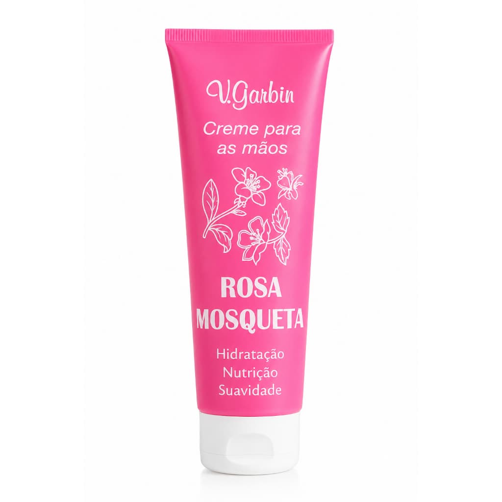 Creme para Mãos e Pele Ressecados Rosa Mosqueta