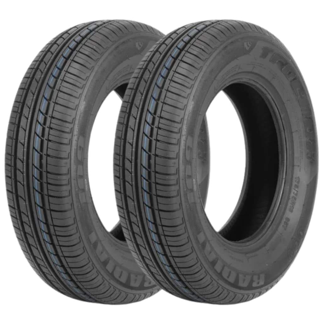 Kit 2 Pneus 175/75 R13 TracMax Radial109 85T Novos Aro 13