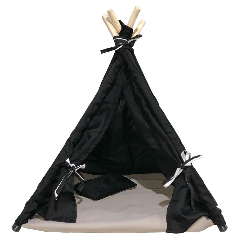 Caminha Cabana Tamanho M Preto Cinza/Preto Rosa Pet Toca Tenda Cama Cachorro Cão Oca