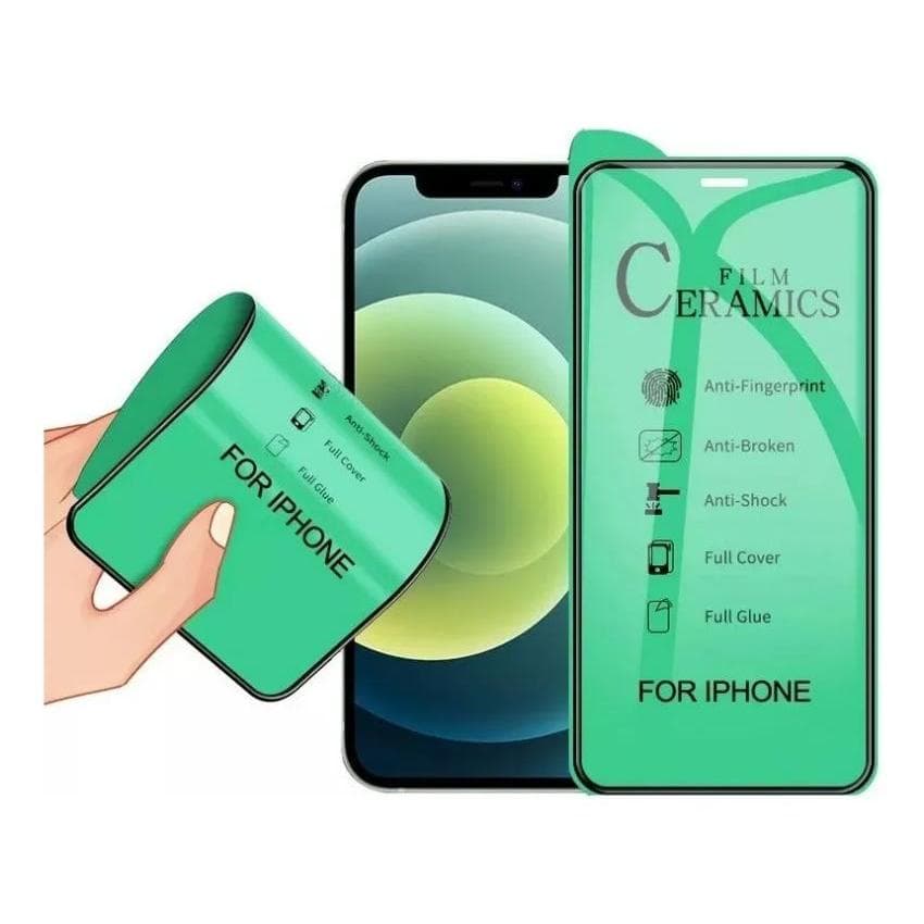 Película 9d Cerâmica P/ iPhone XR 11 12 13 14 15 16 17promax