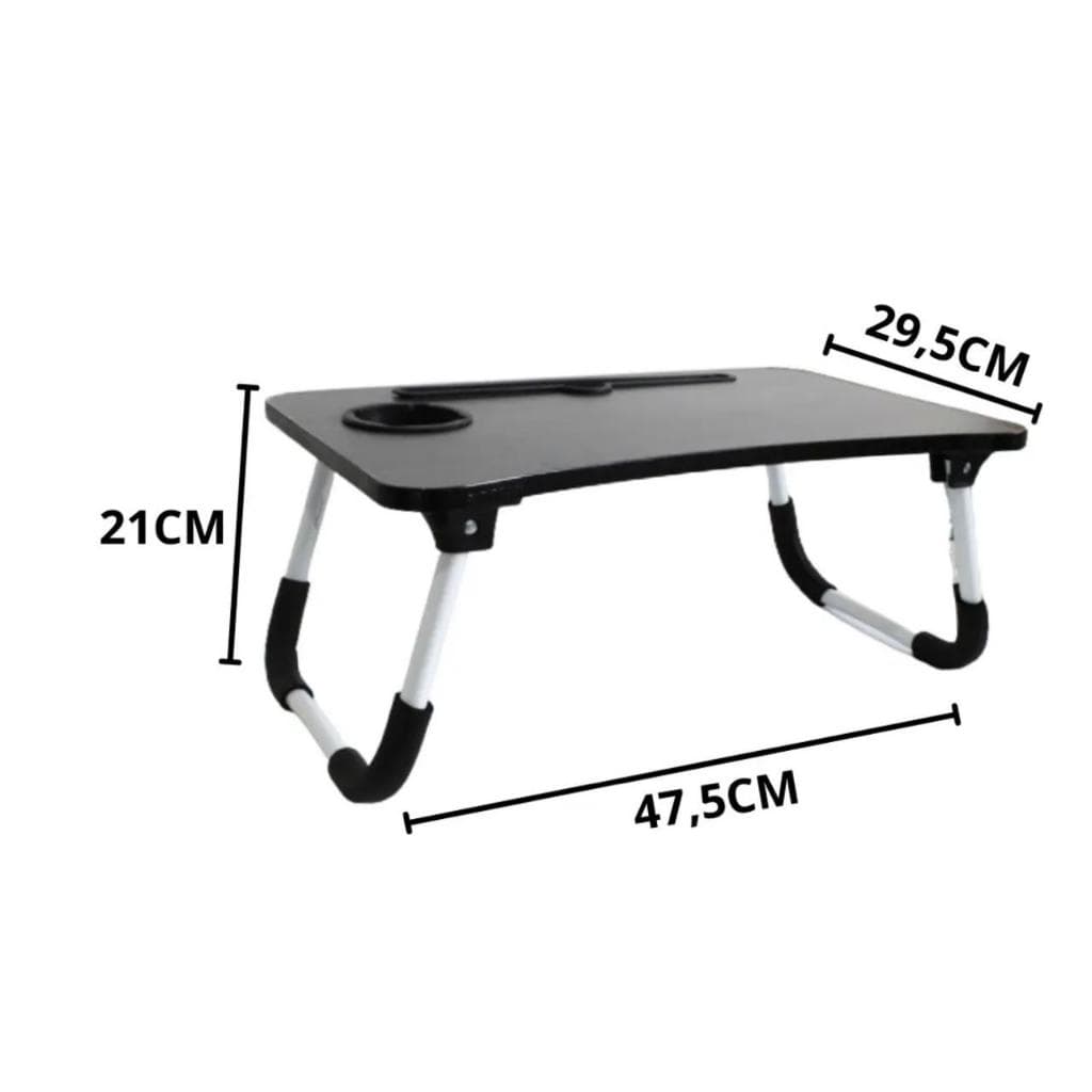 Mesa Dobrável Portátil para Notebook Home Office Apoio Cama Sofá Portátil