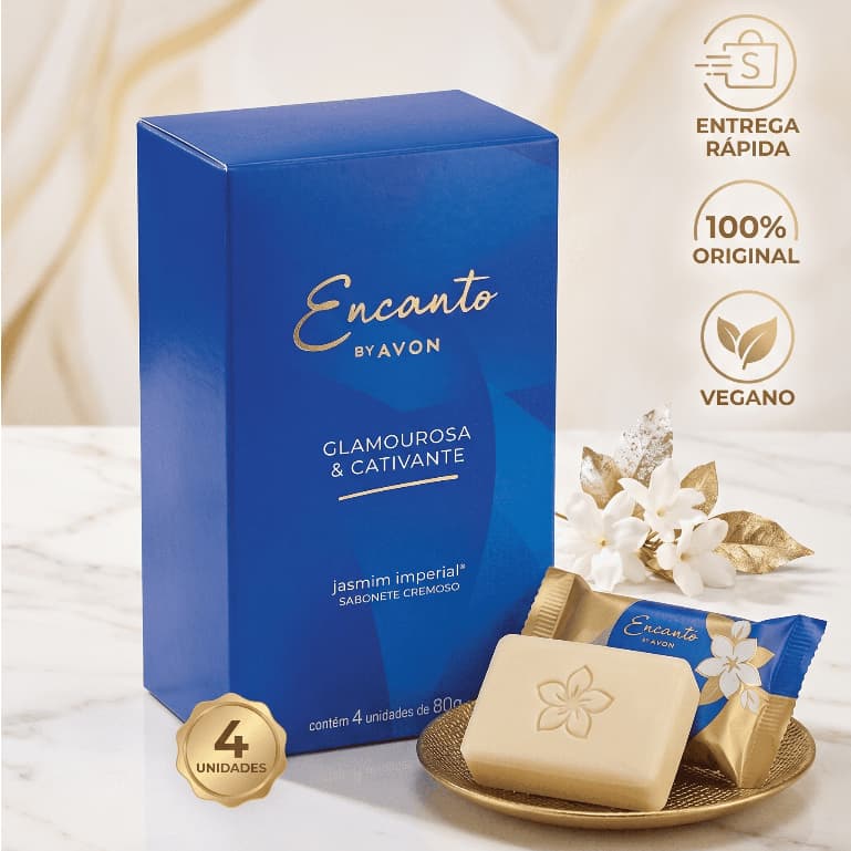 Sabonete Cremoso Avon Encanto - Jasmim Imperial
