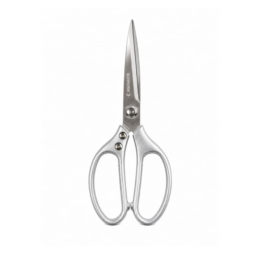 Tesoura de Cozinha Industrial 20cm Aço Inox Bomvink Profissional Multiuso Resistente Alta Durabilidade