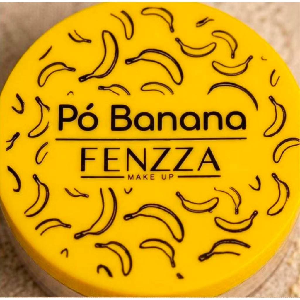 Pó Facial Banana Fenzza 15g - Fixação Prolongada e Toque Seco