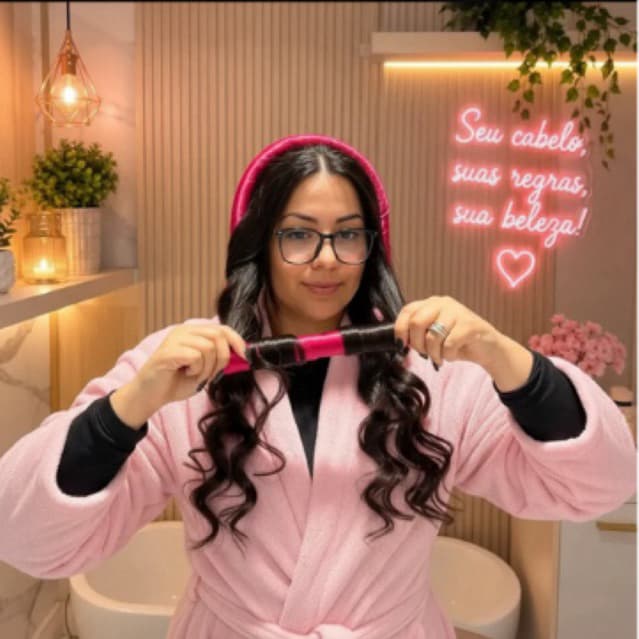 KIT MODELADOR DE CACHOS PARA TODOS TIPOS DE CABELO CETIM ANTI-QUEBRA 2 XUXINHAS DE CETIM