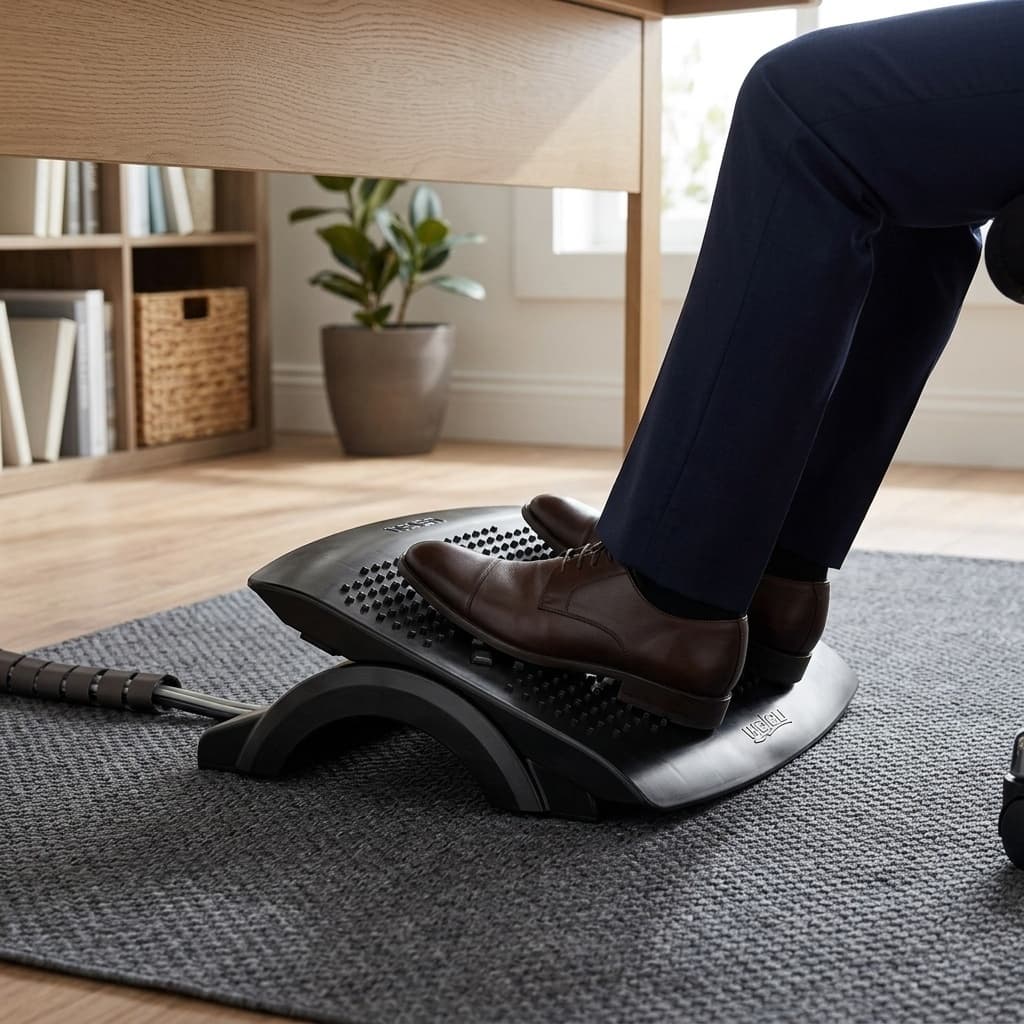 Apoio Suporte Ergonômico Descanso  Postura Pés Mesa Computador Home Office