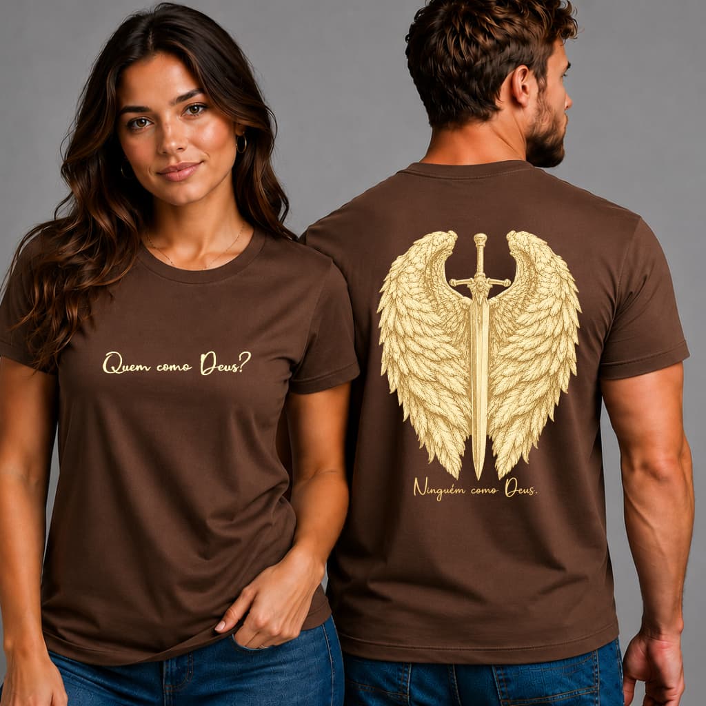 Camiseta São Miguel Arcanjo 100% Algodão Premium