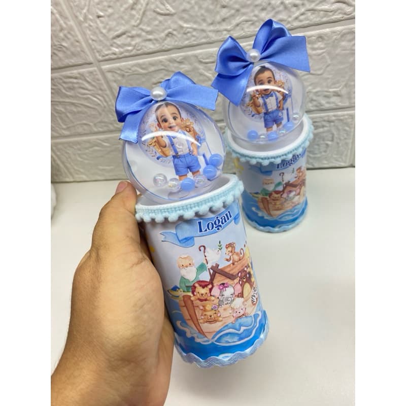 Personalizado de Luxo - cofrinho com esfera- cofrinho - personalizados para festa