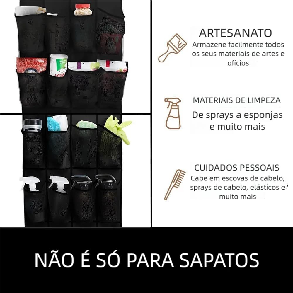 Sapateira Vertical de Porta Economia de Espaço Para Casa