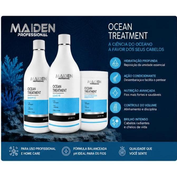 Kit Tratamento Hidratante Ocean Treatment Grande Maiden Professional