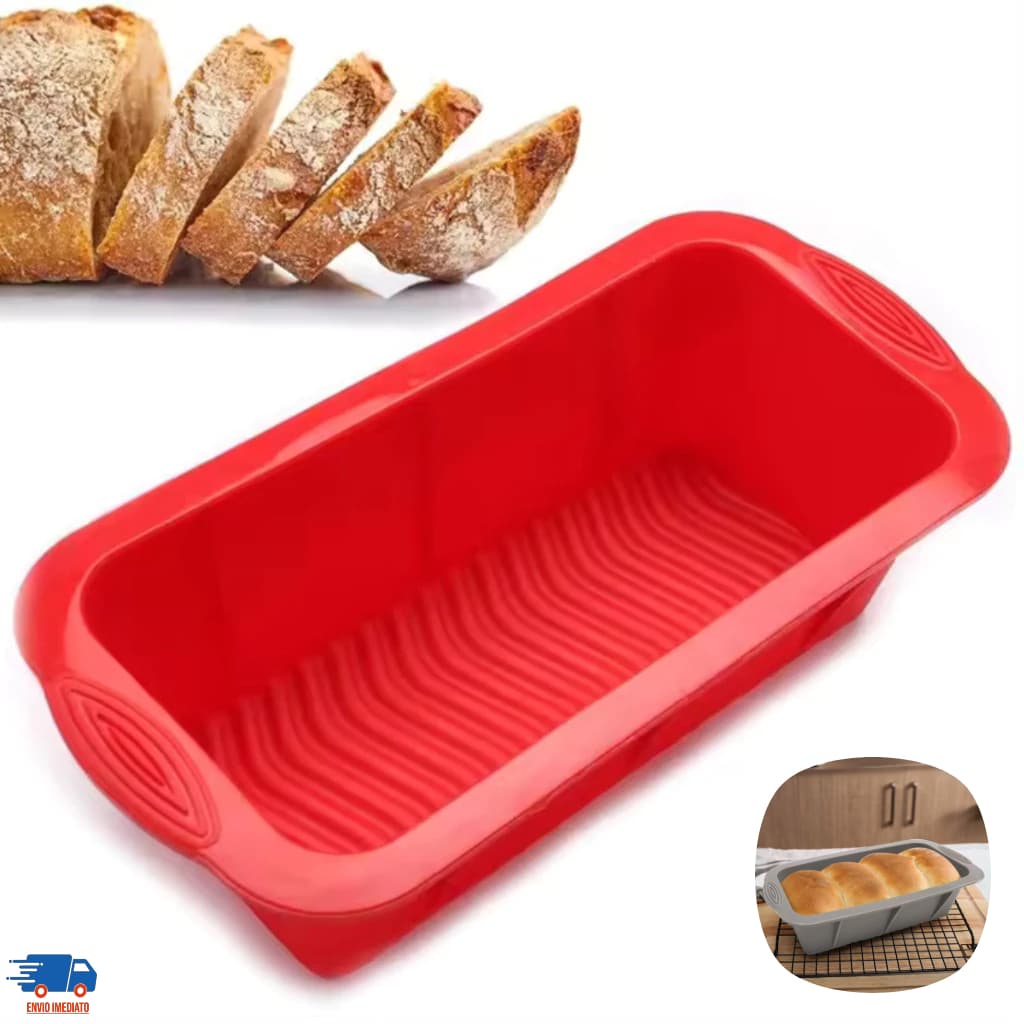 Forma de Silicone Para Pão Bolo e Doces Antiaderente Resistente ao Calor