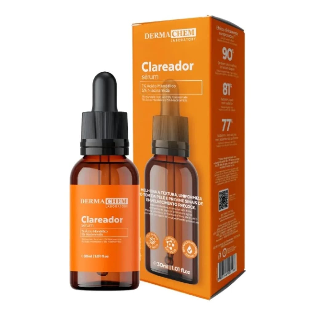 Sérum Facial Vitamina C Clareador Dermachem 30ml Anti-Manchas Original