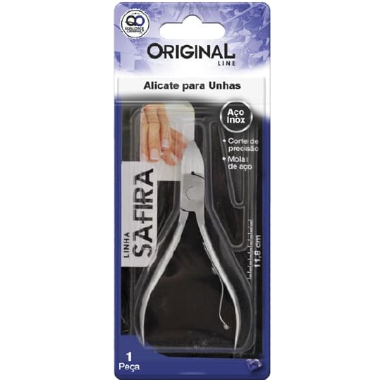 Alicate para Unhas Profissional Aço Inox Corte Preciso Mola de Aço Manicure Pedicure