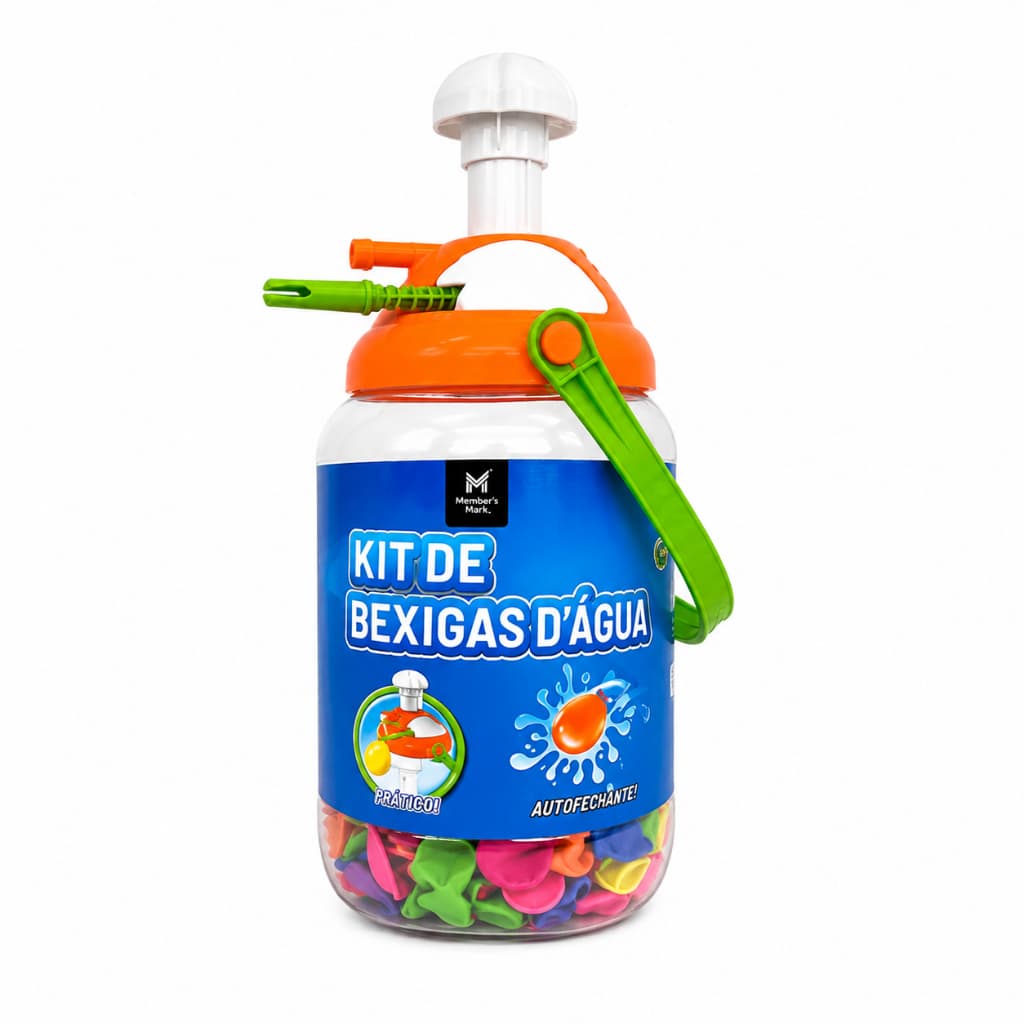 Kit Bexigas D'Água 500 Peças Member's Mark Balões para Guerra de Água Verão Piscina Festa