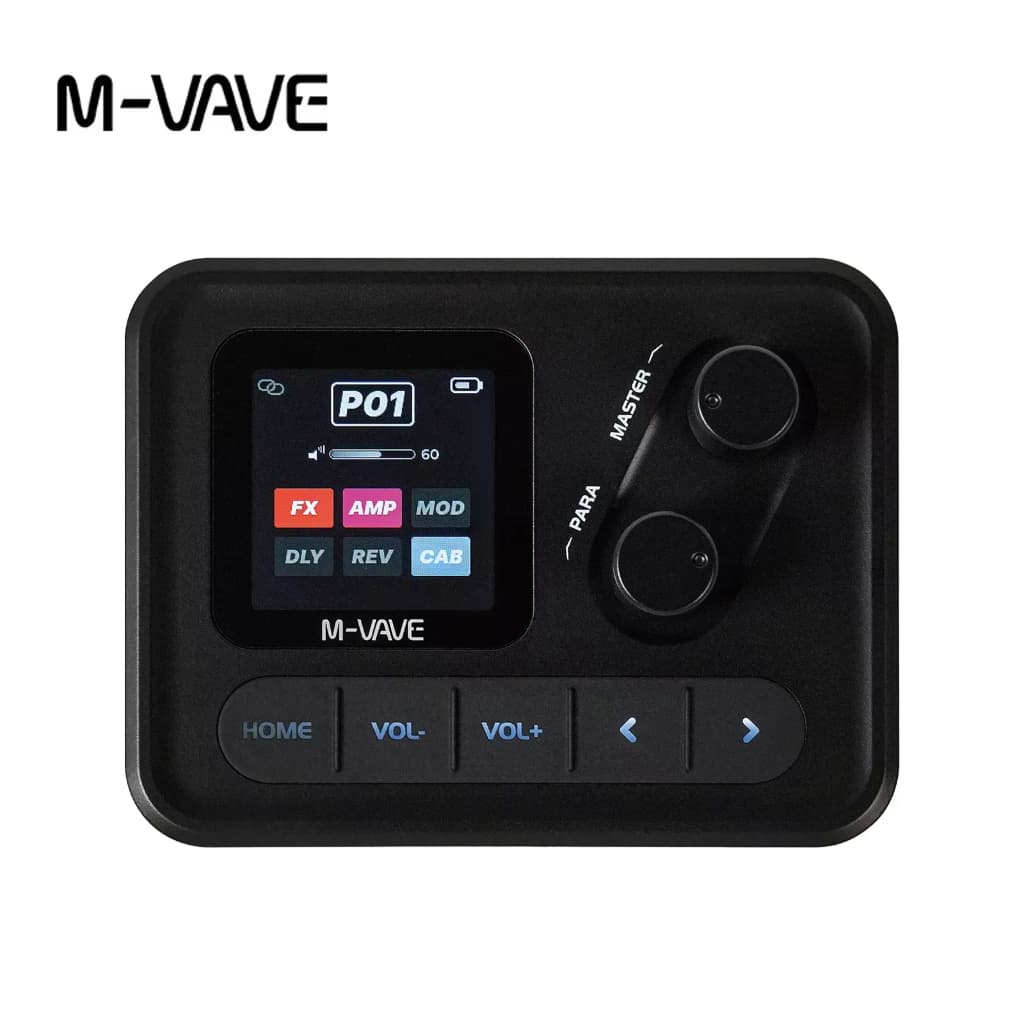 M-VAVE POCKET AMP – Pedal de efeitos de bolso cinza, processador multiefeitos 6 em 1 com USB-C, adequado para gravação