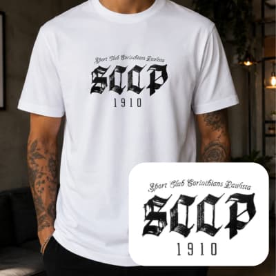 Camiseta Masculina SCCP Corinthians 1910 Streetwear Algodão Causal Esportivo Camisa de Time Timão