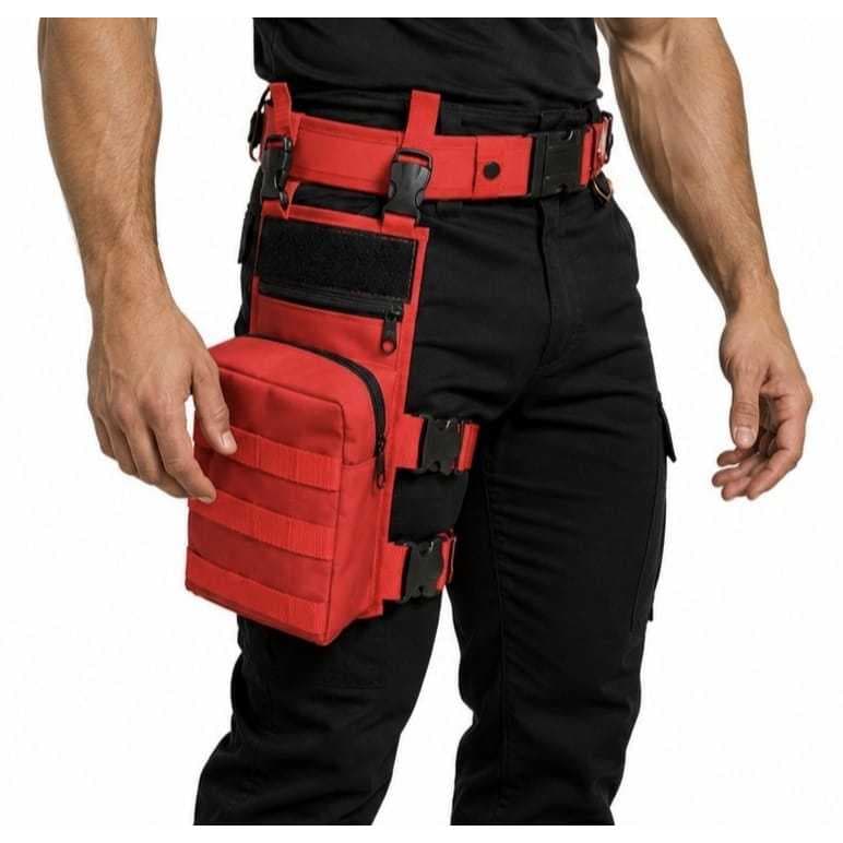 Pochete Bornal de Perna Modular Vermelho
