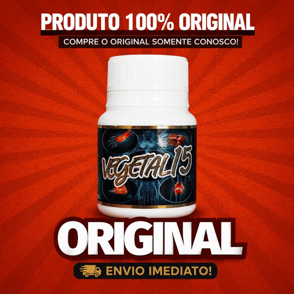 Vegetal 15 Original 15 Capsulas Natural Envio Rápido Pronta Entrega