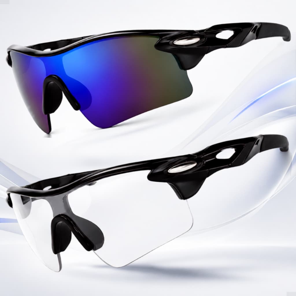 Óculos Esportivo Kit 2 Unidades De Sol Masculino Feminino Corrida Ciclismo Pesca Beach Tenis Praia Volei Le