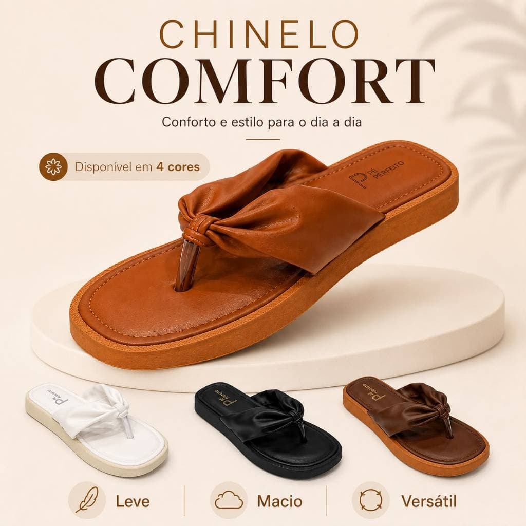 Chinelo Feminino Confort Premium