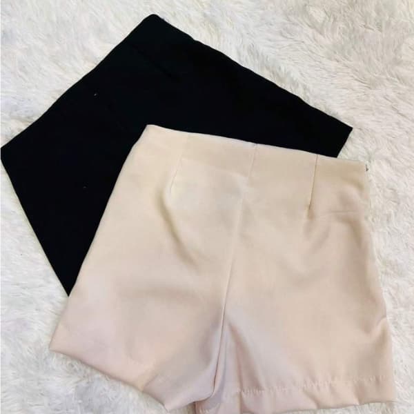 Short Feminino Basico Social em Alfaiataria Promoção