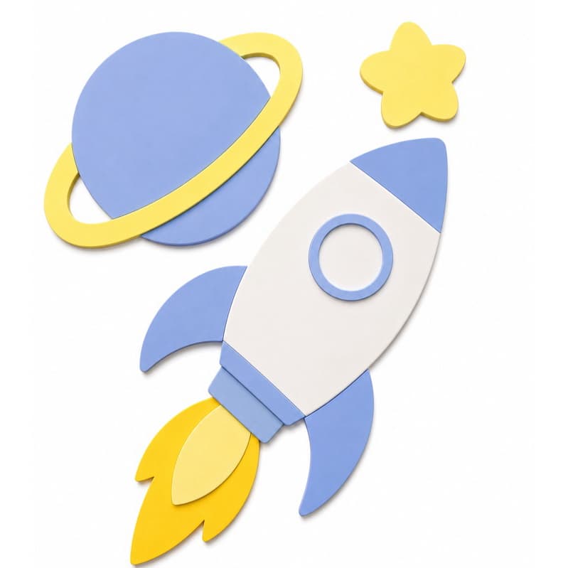 Kit Decoração quarto Infantil 3D  | Escolha sua Peça