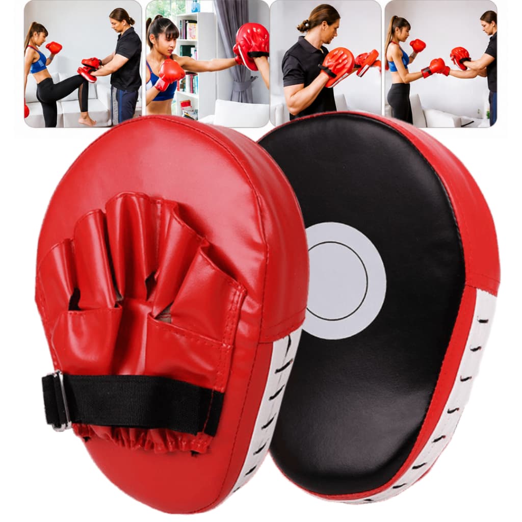 1 Par Aparador De Soco Manopla De Foco Para Muay Thai Boxe Luta Taekwondo