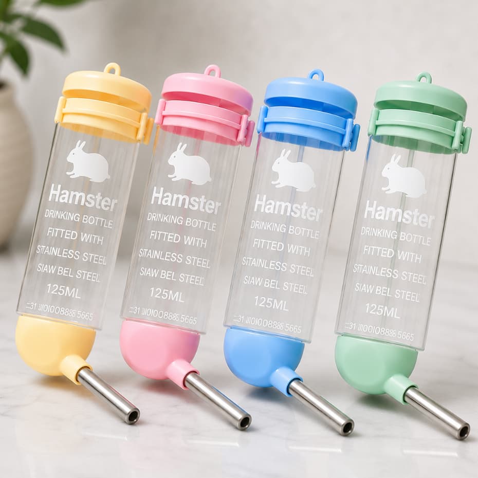 Bebedouro Drinker Para Coelho, Hamster, Porquinho da Índia e Roedores 125ml