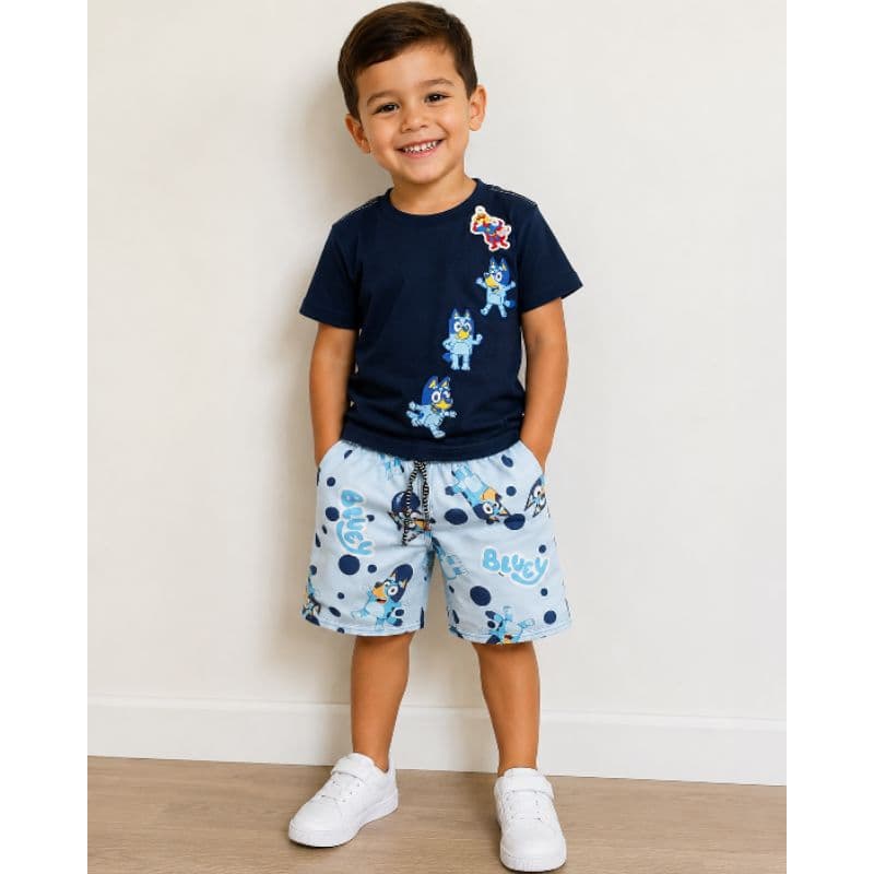 conjunto infantil de menino do bluey