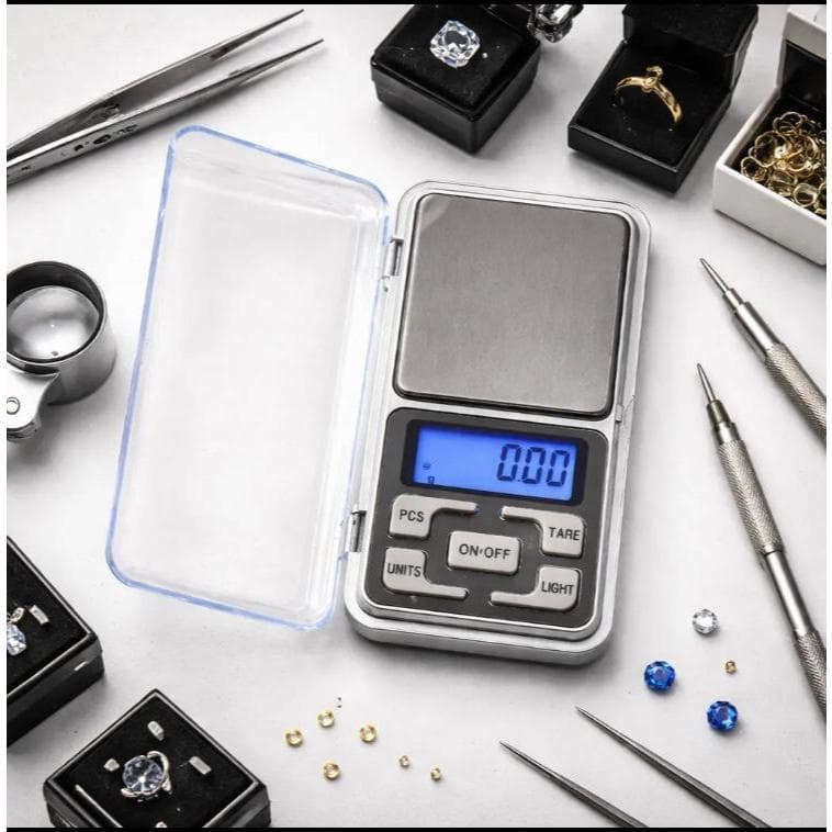 Mini Balança Digital Alta Precisão Escala 0.1 Gr Até 500 Gr