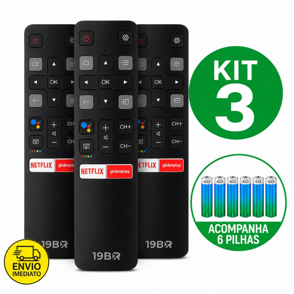 Controle Remoto Para Tv TCL Smart  Netflix Globoplay