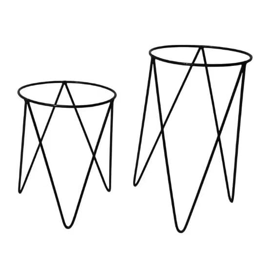 kit 2 suportes para vasos de plantas 18cm largura , 24cm e 32cm de altura
