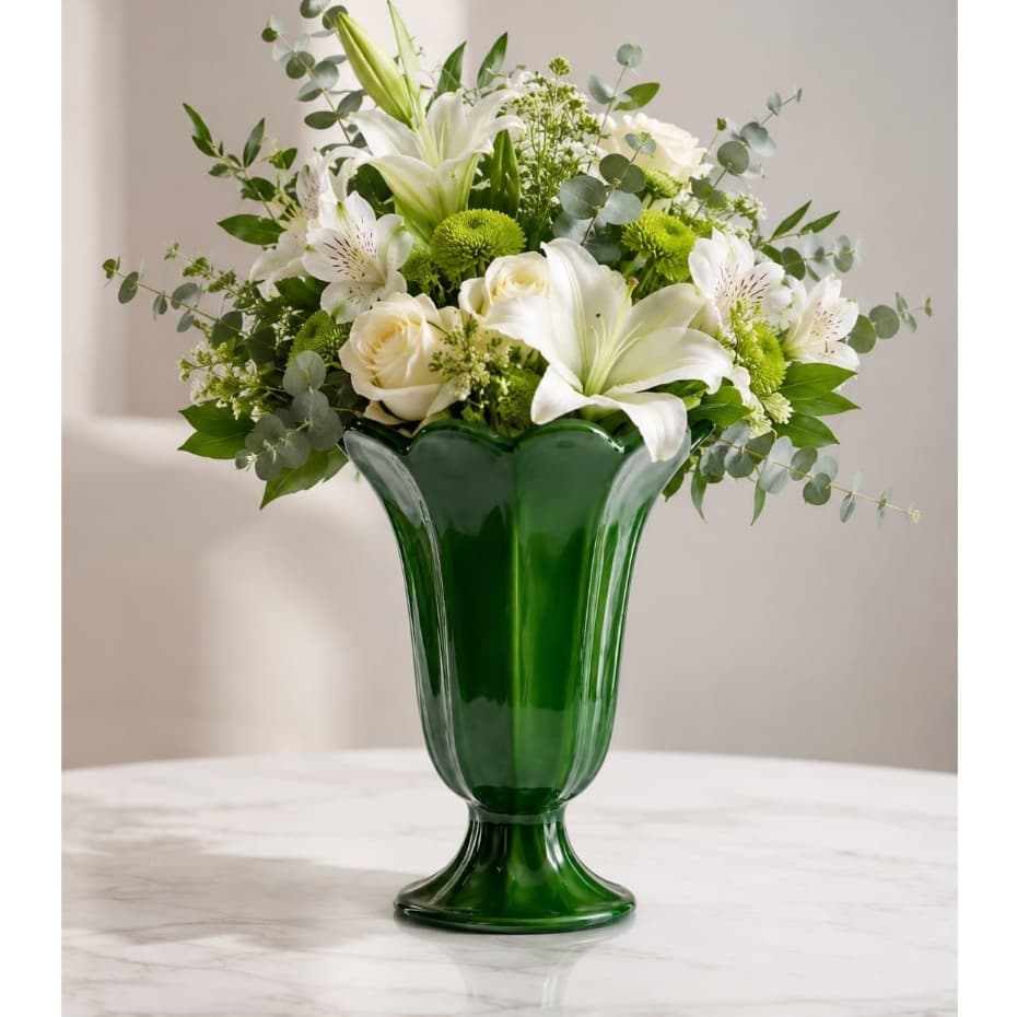 Vaso Tulipa Médio de Cerâmica Decoração Festa e Arranjos.