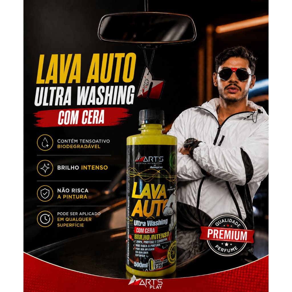 Lava Auto Ultra Washing COM CERA Hart´s By HUNGRIA shampoo automotivo